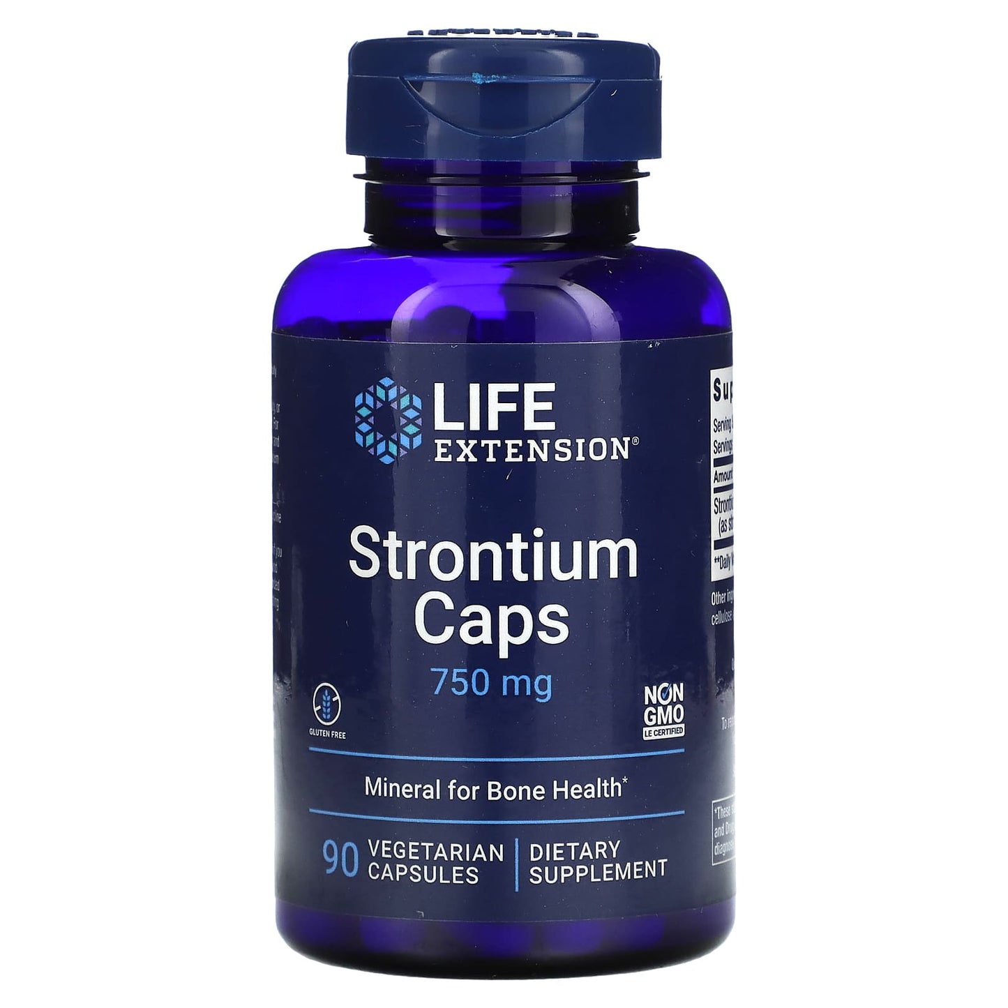 Life Extension, Strontium Caps, 90 Vegetarian Capsules (250 mg per Capsule)