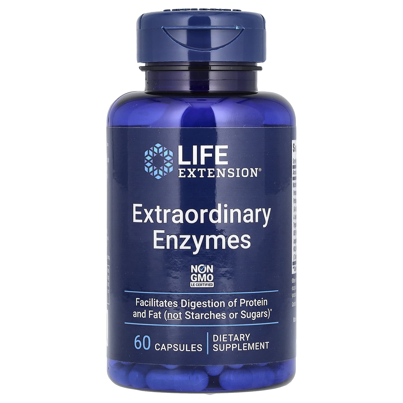 Life Extension, Extraordinary Enzymes, 60 Capsules - Image 1