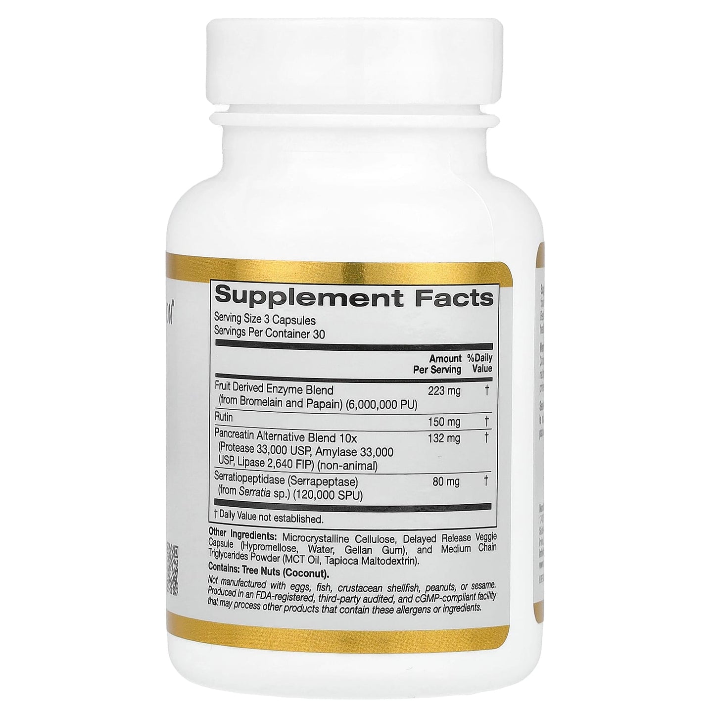 Proteolytic Enzymes with Fruit Derived Enzyme Blend, 90 Delayed Release Veggie Capsules - Image 2