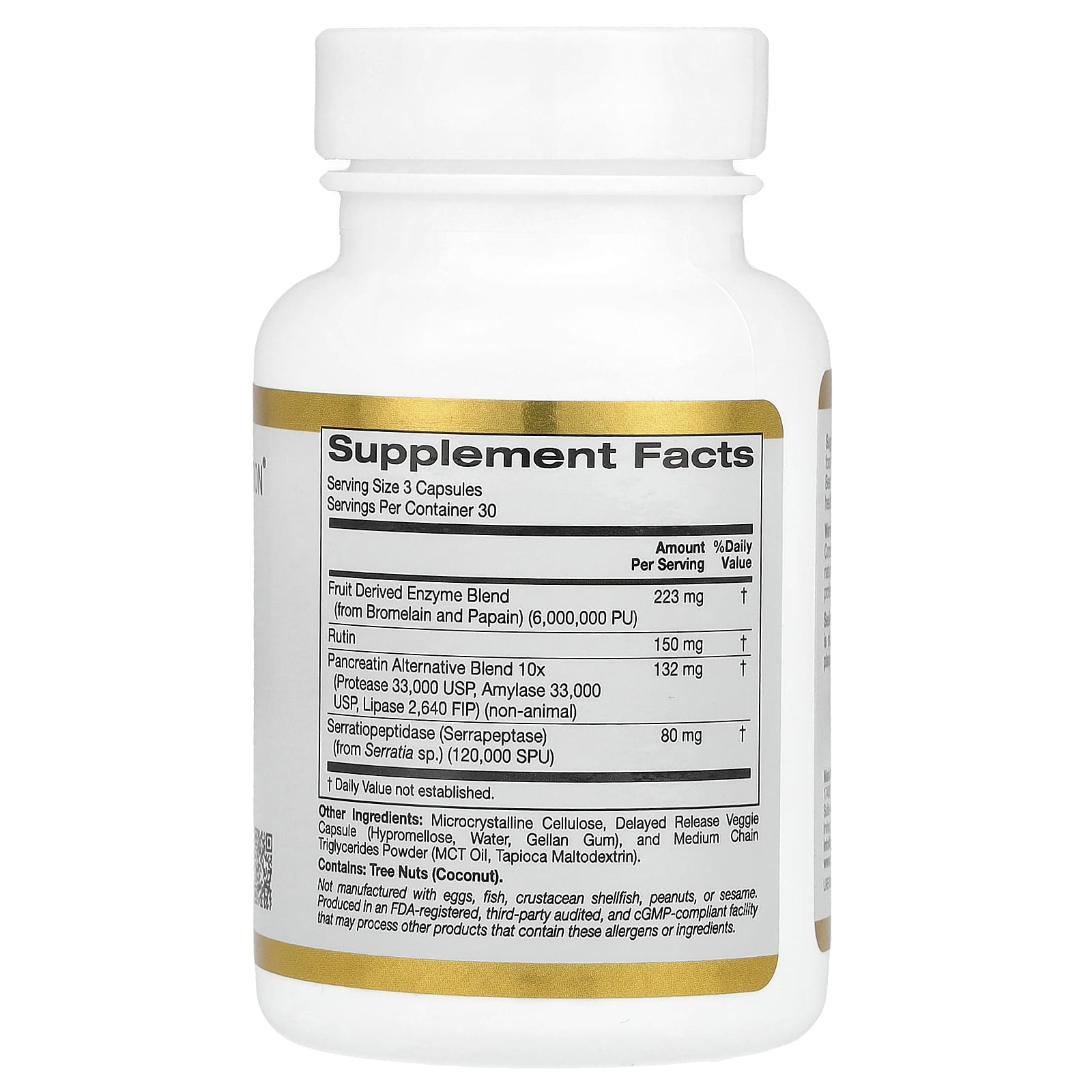 Proteolytic Enzymes with Fruit Derived Enzyme Blend, 90 Delayed Release Veggie Capsules - Image 2