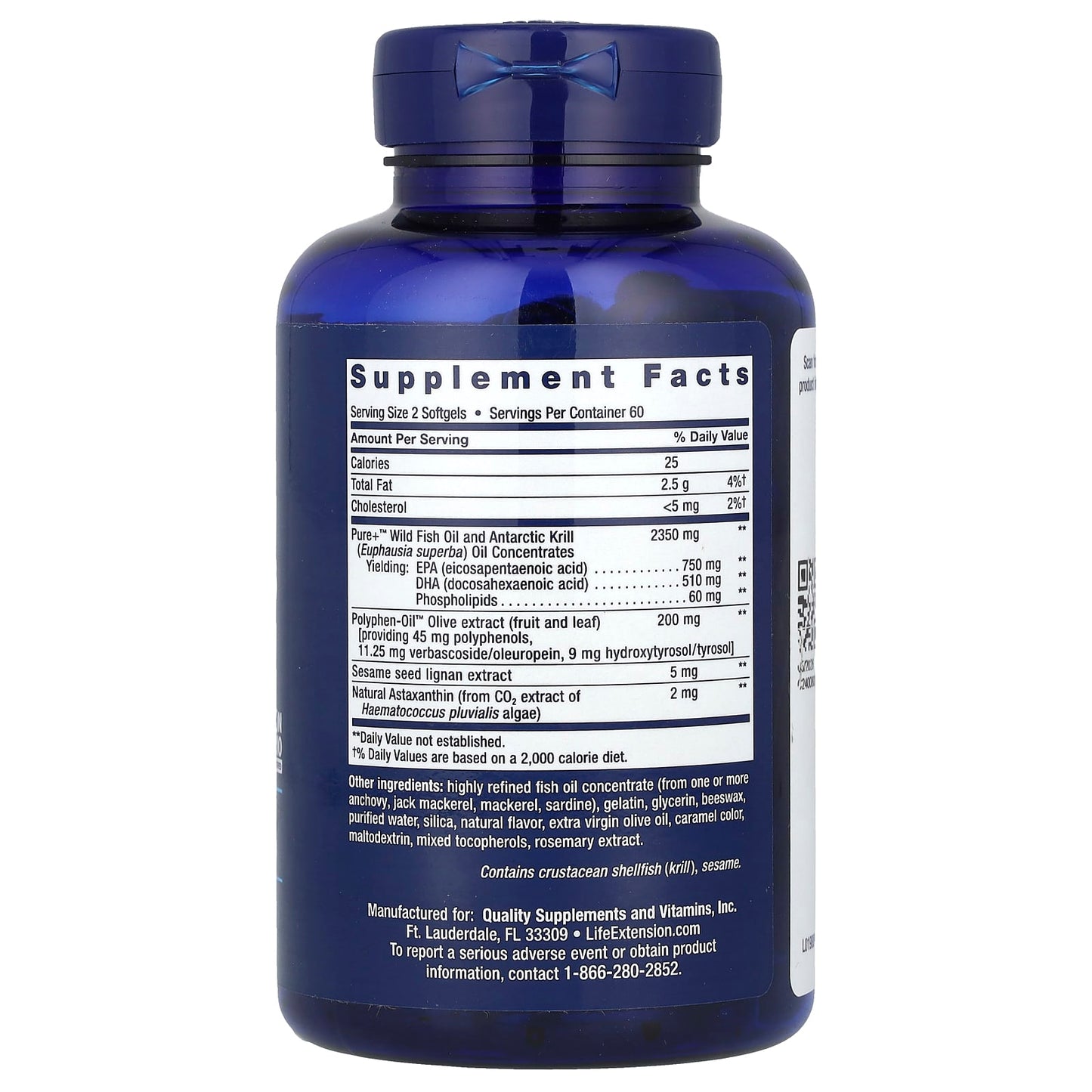 Life Extension, Super Omega-3 Plus, 120 Softgels - Image 2