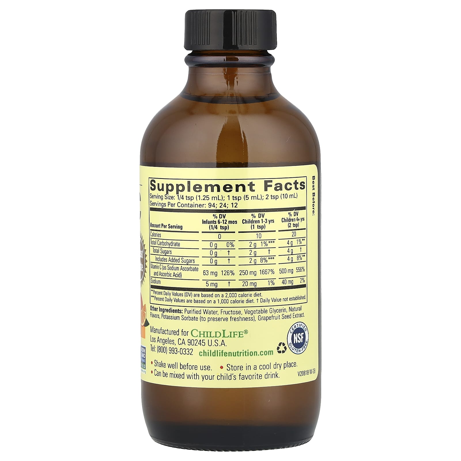 Natural Liquid Vitamin C for Kids - Immune Support & Protection - Image 2