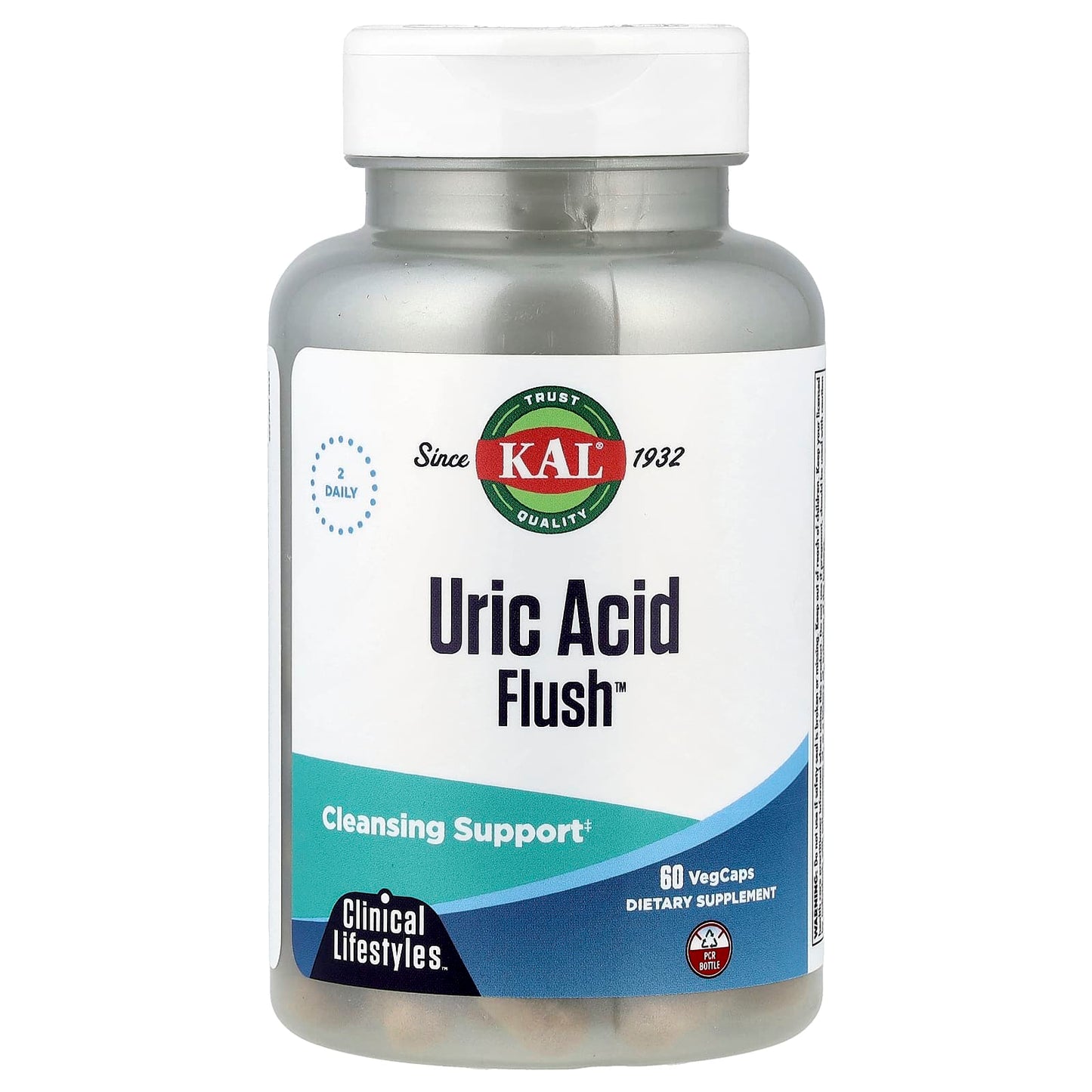Uric Acid Flush Support - KAL, 60 VegCaps - Image 1
