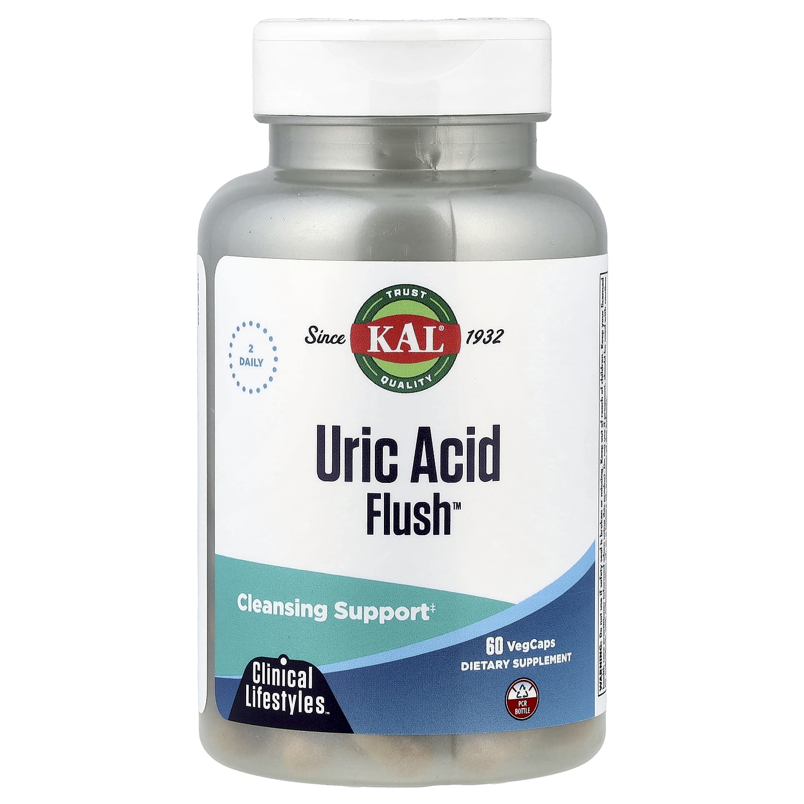 Uric Acid Flush Support - KAL, 60 VegCaps - Image 1
