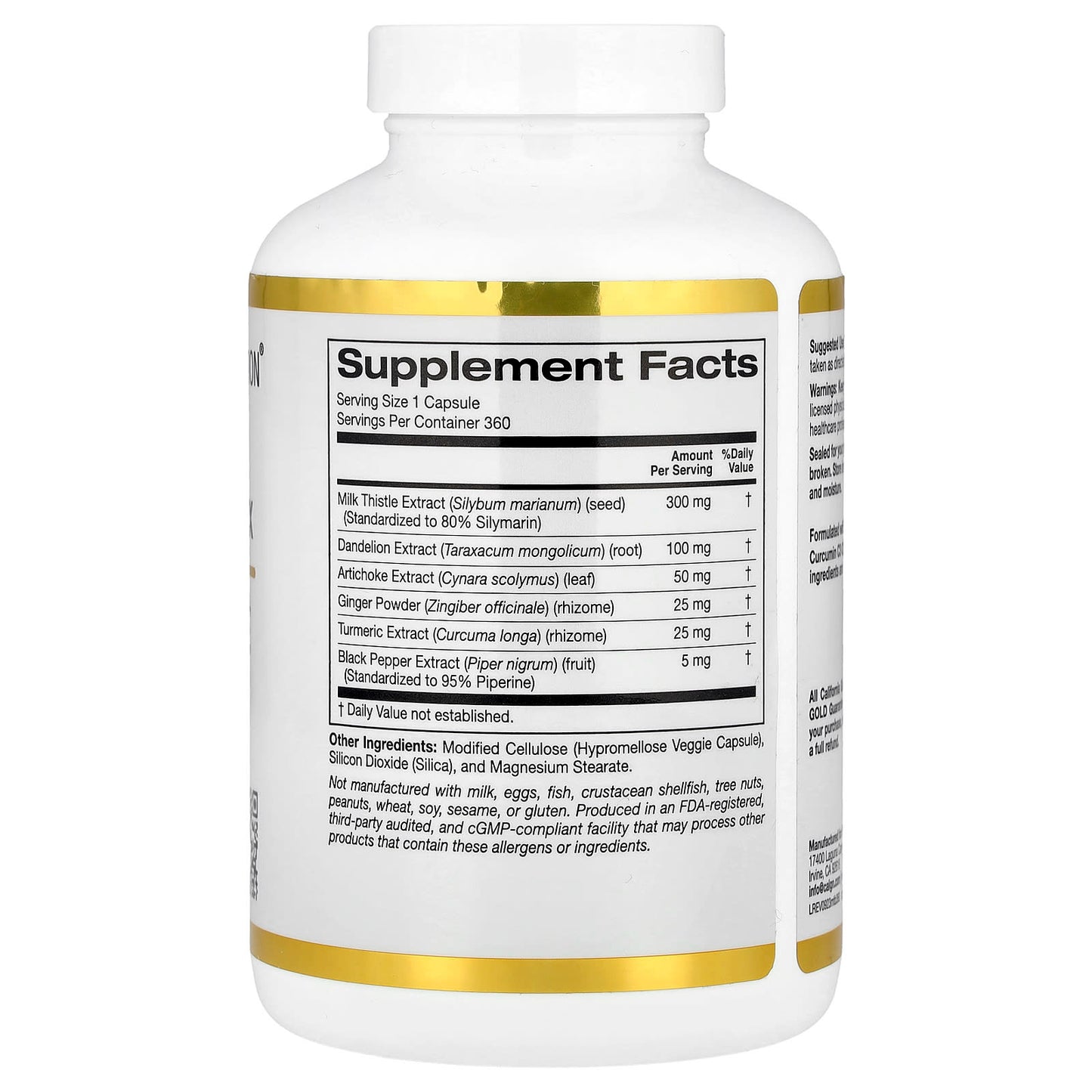 Milk Thistle Supplement for Liver Health - 360 Veggie Capsules - Image 2