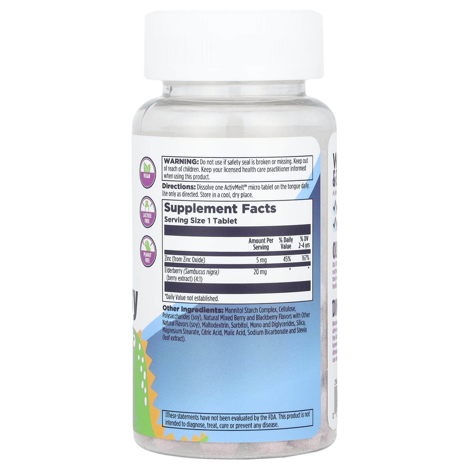 Support Your Child's Immune System with KAL Dinosaurs Zinc Elderberry - Image 2