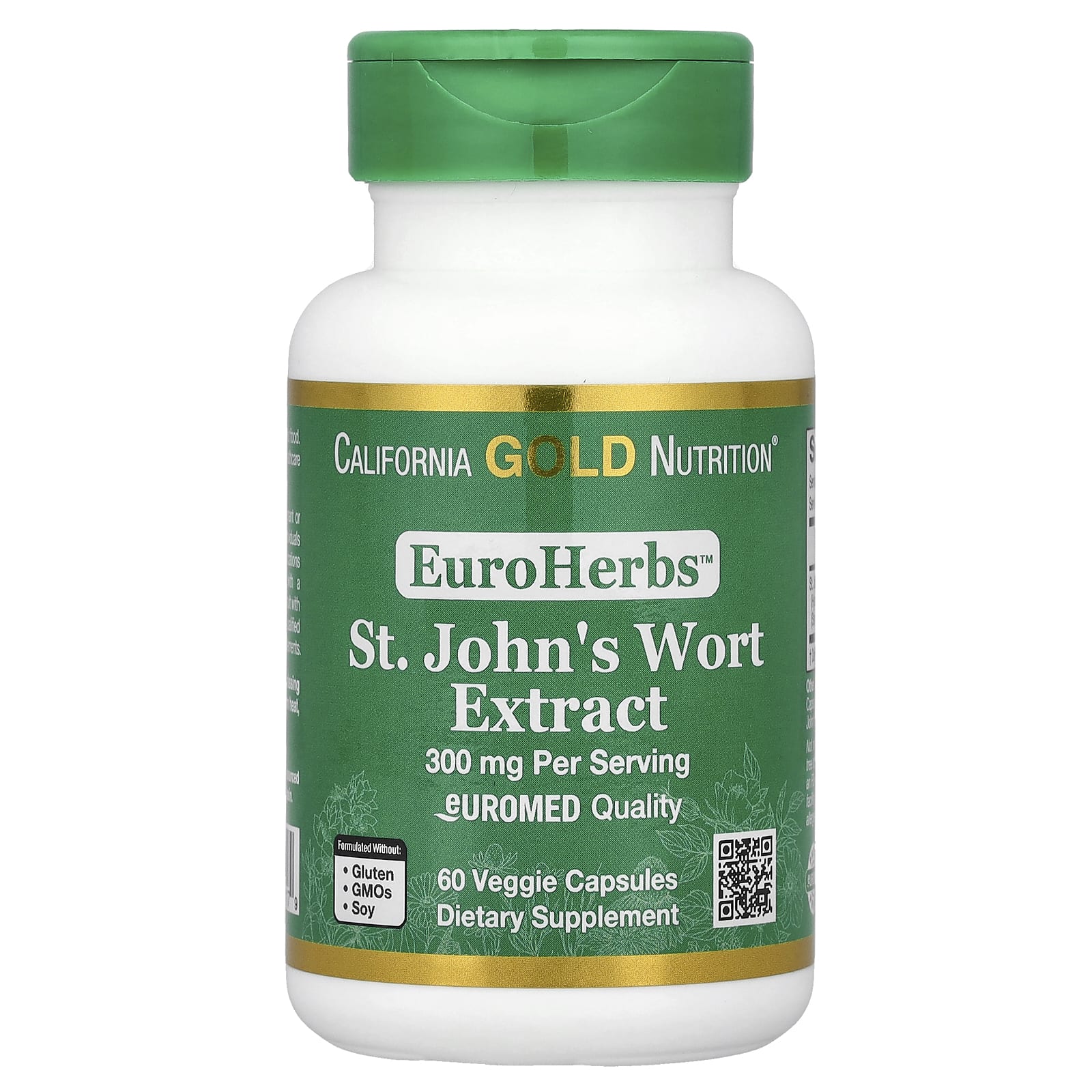 California Gold Nutrition St. John's Wort Supplement for Emotional Balance - Image 1