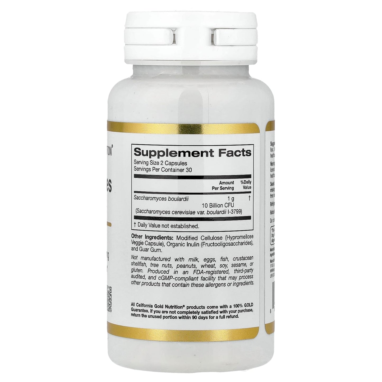 Saccharomyces Boulardii Probiotic Yeast for Gut Health - 60 Veggie Capsules - Image 2