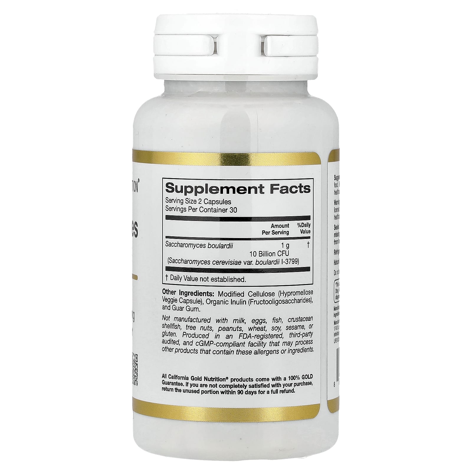 Saccharomyces Boulardii Probiotic Yeast for Gut Health - 60 Veggie Capsules - Image 2