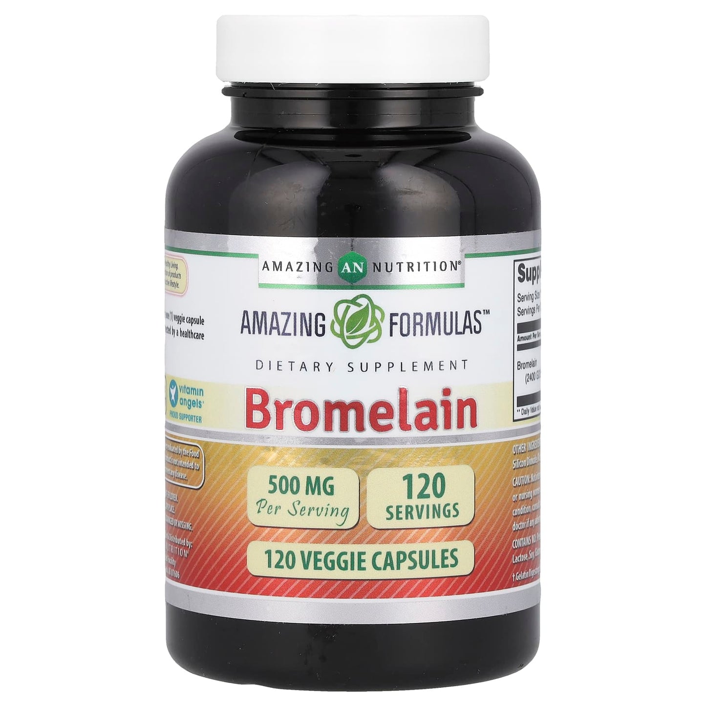 Bromelain Supplement - 500mg, 120 Veggie Capsules for Digestion & Inflammation - Image 1