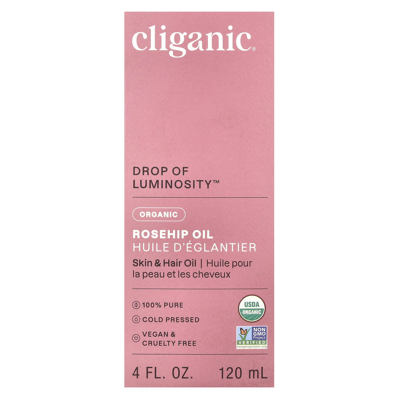 Certified Organic Rosehip Oil for Glowing Skin & Hair - Image 2