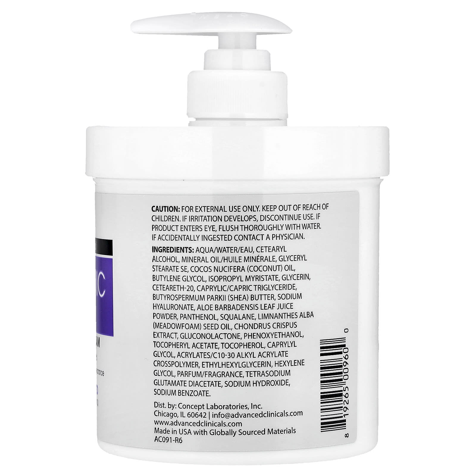 Hyaluronic Acid Body Cream for Deep Hydration | Advanced Clinicals - Image 2