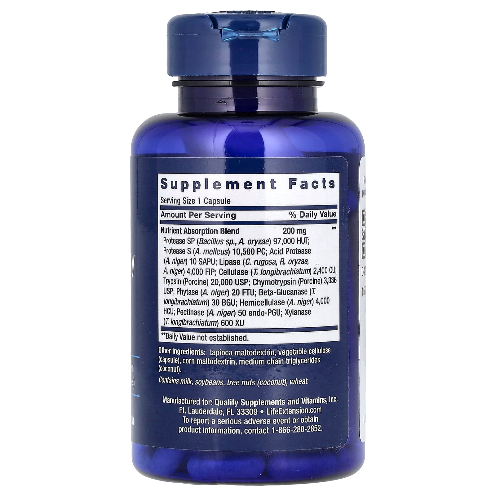 Life Extension, Extraordinary Enzymes, 60 Capsules - Image 2