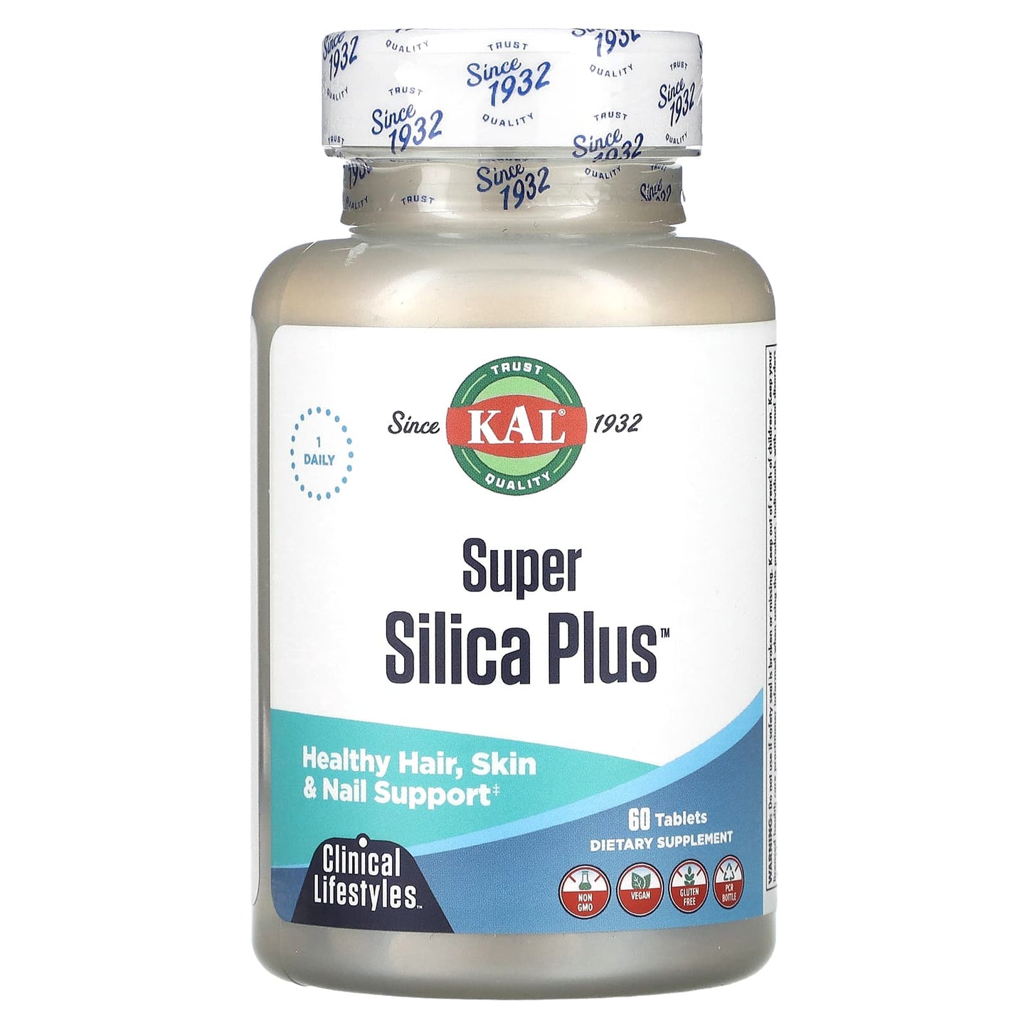 Super Silica Plus for Healthy Hair, Skin & Nails - 60 Tablets - Image 1