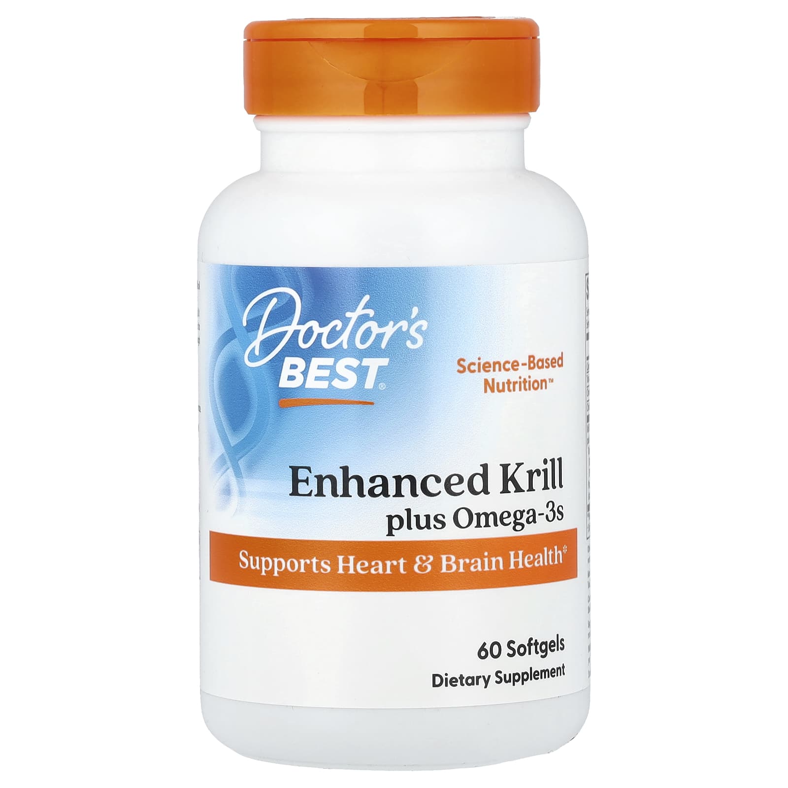Doctor's Best Enhanced Krill Oil Omega-3s for Heart & Brain Health - Image 1
