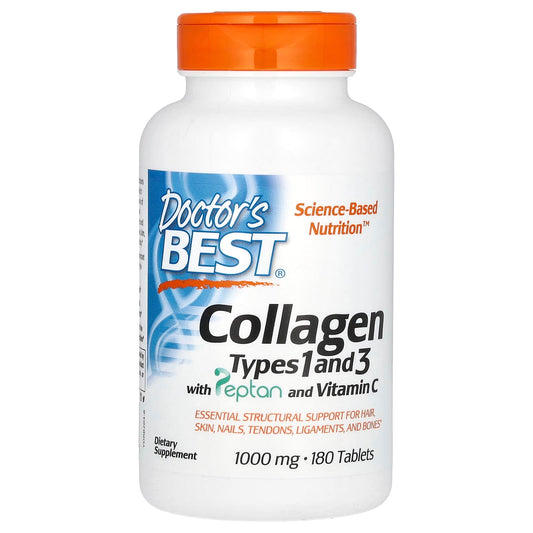 Collagen Supplement with Peptan & Vitamin C 180 Tablets - Image 1