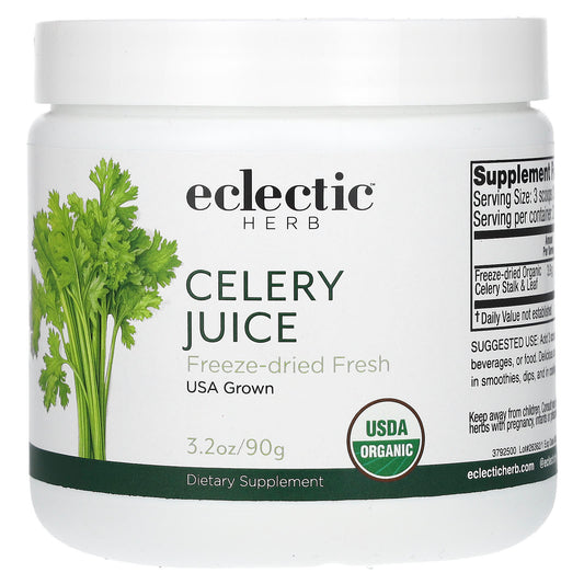 Organic Celery Juice Powder by Eclectic Herb - 3.2 oz (90g) - Image 1