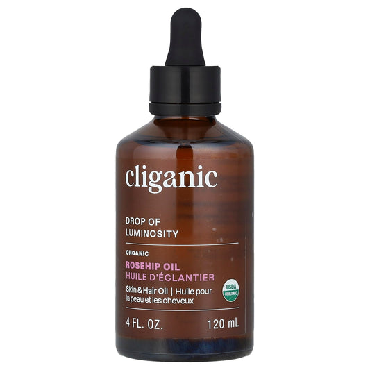 Certified Organic Rosehip Oil for Glowing Skin & Hair - Image 1