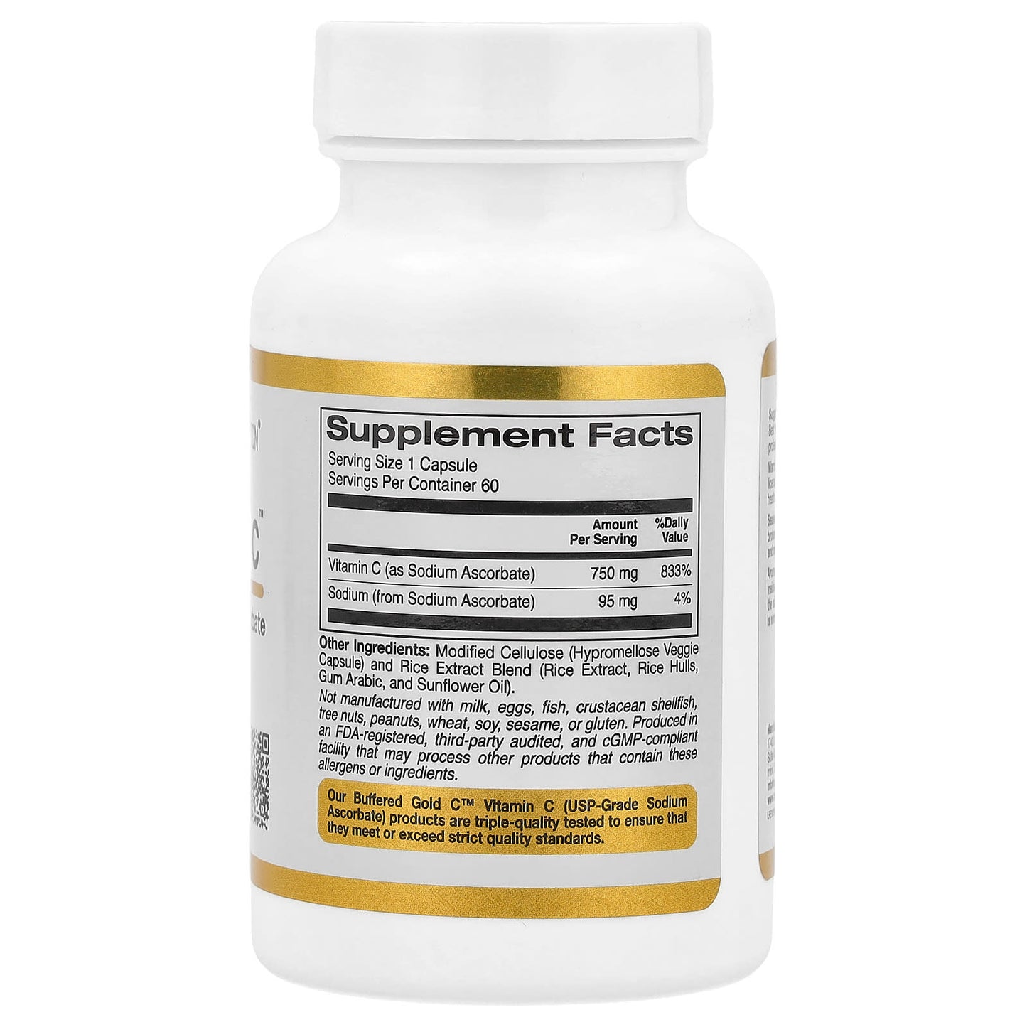 Vitamin C Supplement - Buffered Gold C | California Gold Nutrition - Image 2