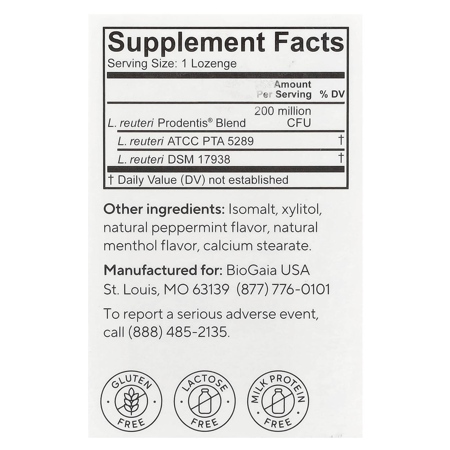 BioGaia Prodentis Oral Health Probiotic - Healthy Gums & Teeth - Image 2