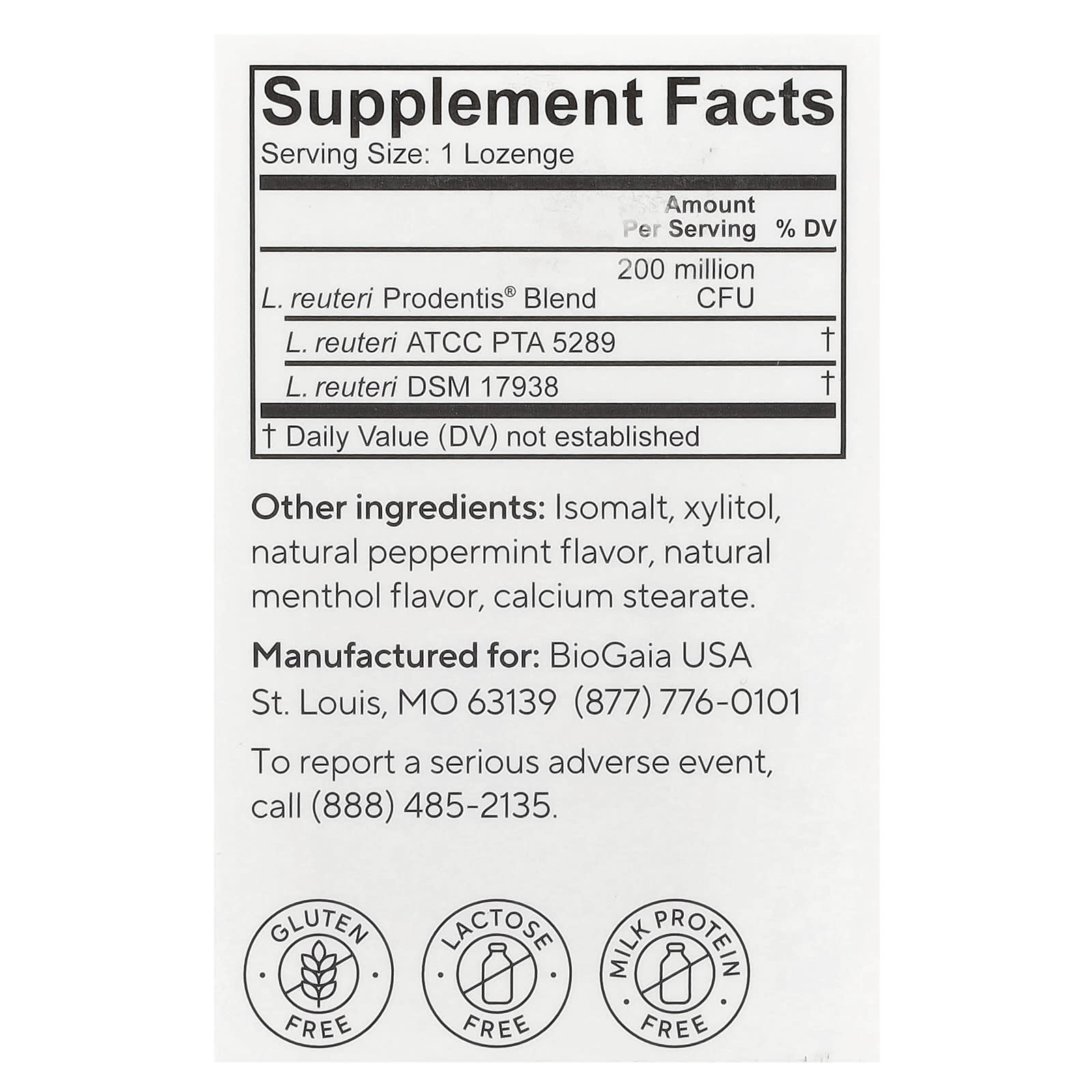 BioGaia Prodentis Oral Health Probiotic - Healthy Gums & Teeth - Image 2