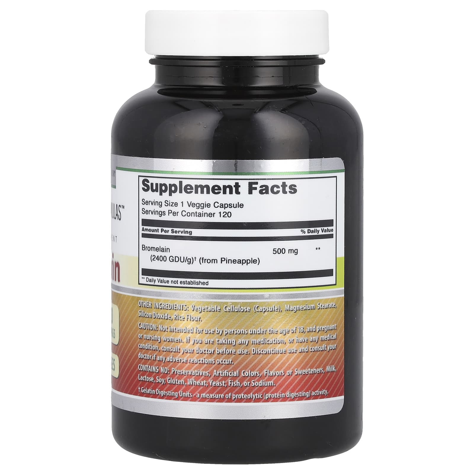 Bromelain Supplement - 500mg, 120 Veggie Capsules for Digestion & Inflammation - Image 2
