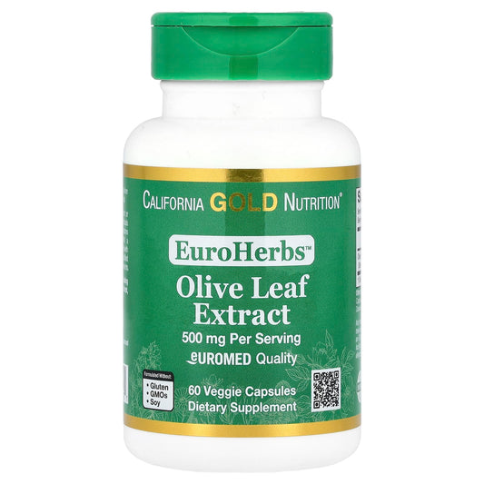Olive Leaf Extract 500mg, 60 Capsules - Immune Support & Heart Health - Image 1
