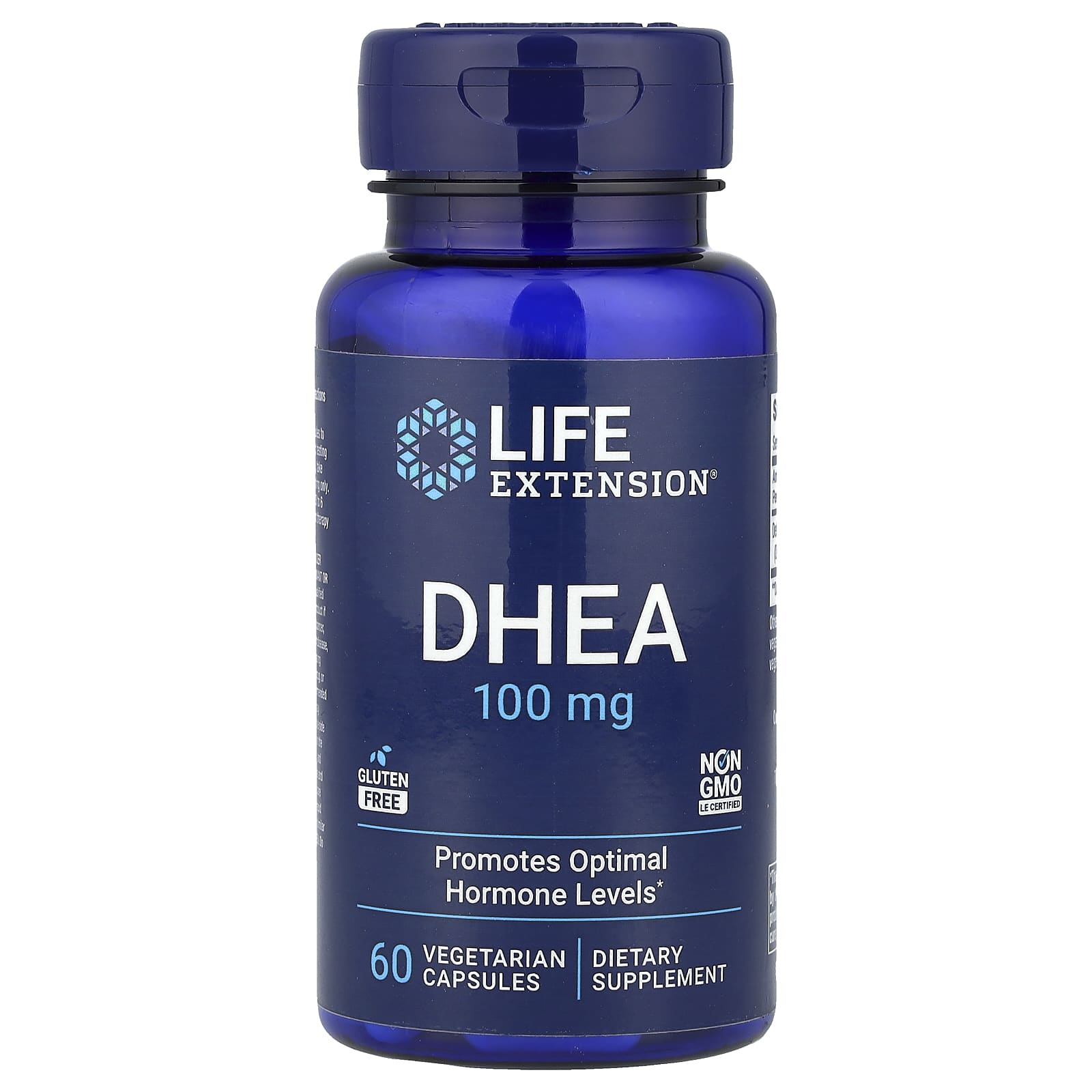 Life Extension, DHEA, 100 mg, 60 Vegetarian Capsules - Image 1