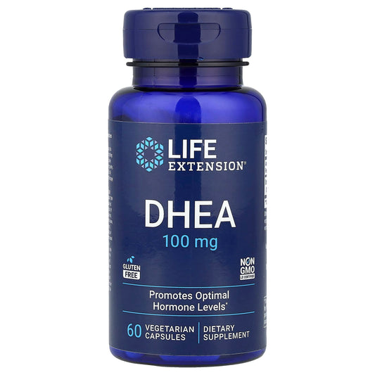 Life Extension, DHEA, 100 mg, 60 Vegetarian Capsules - Image 1