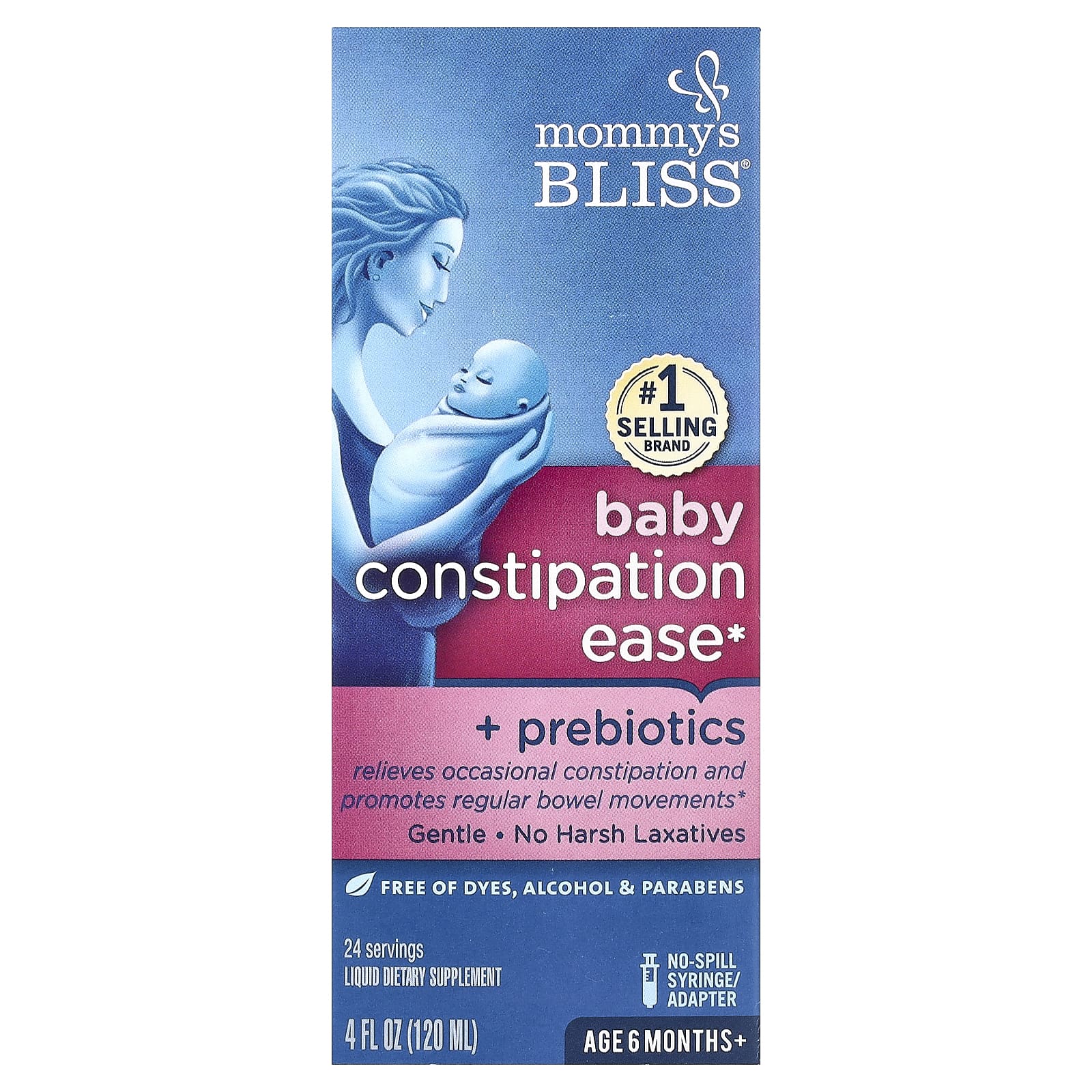 Mommy's Bliss, Baby, Constipation Ease, 6 Months+, 4 fl oz (120 ml) - Image 1