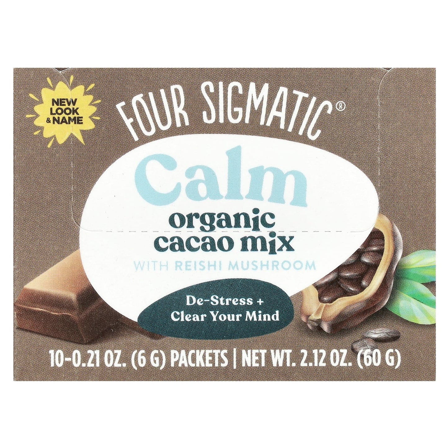 Relax with Four Sigmatic Organic Reishi Cacao Hot Chocolate Mix - Image 1