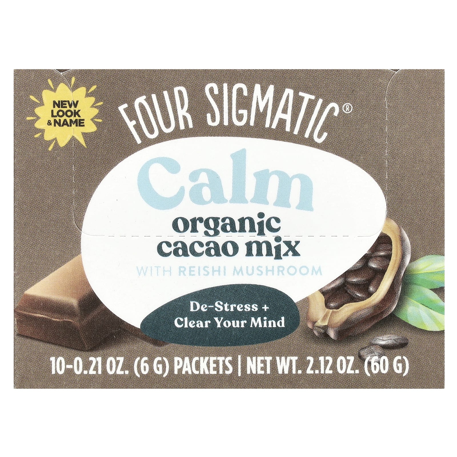 Relax with Four Sigmatic Organic Reishi Cacao Hot Chocolate Mix - Image 1