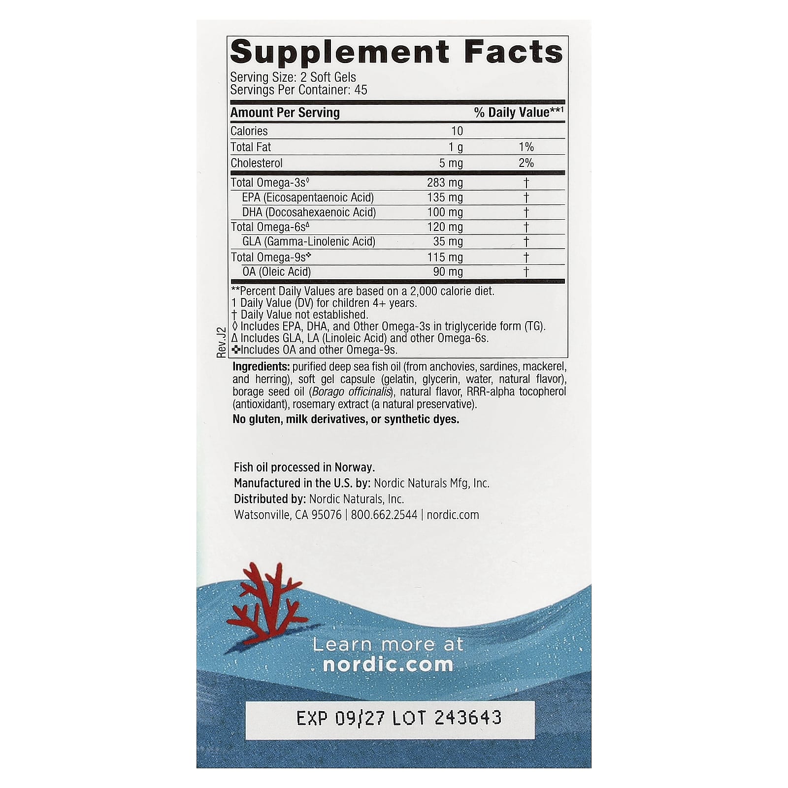 Nordic Naturals, Complete Omega™ Junior, Ages 6+, Lemon, 90 Mini Soft Gels - Image 2