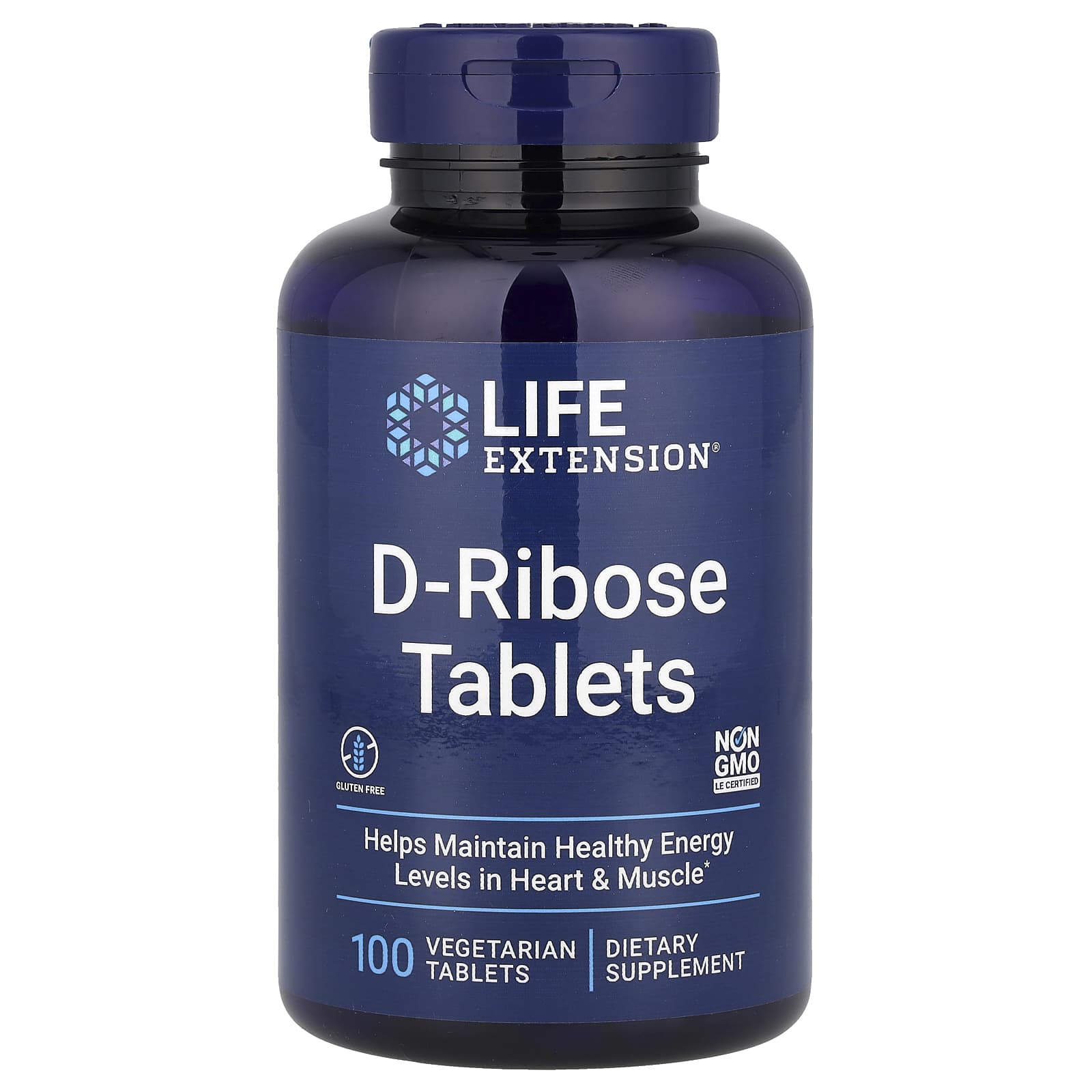 Life Extension, D-Ribose Tablets, 100 Vegetarian Tablets - Image 1