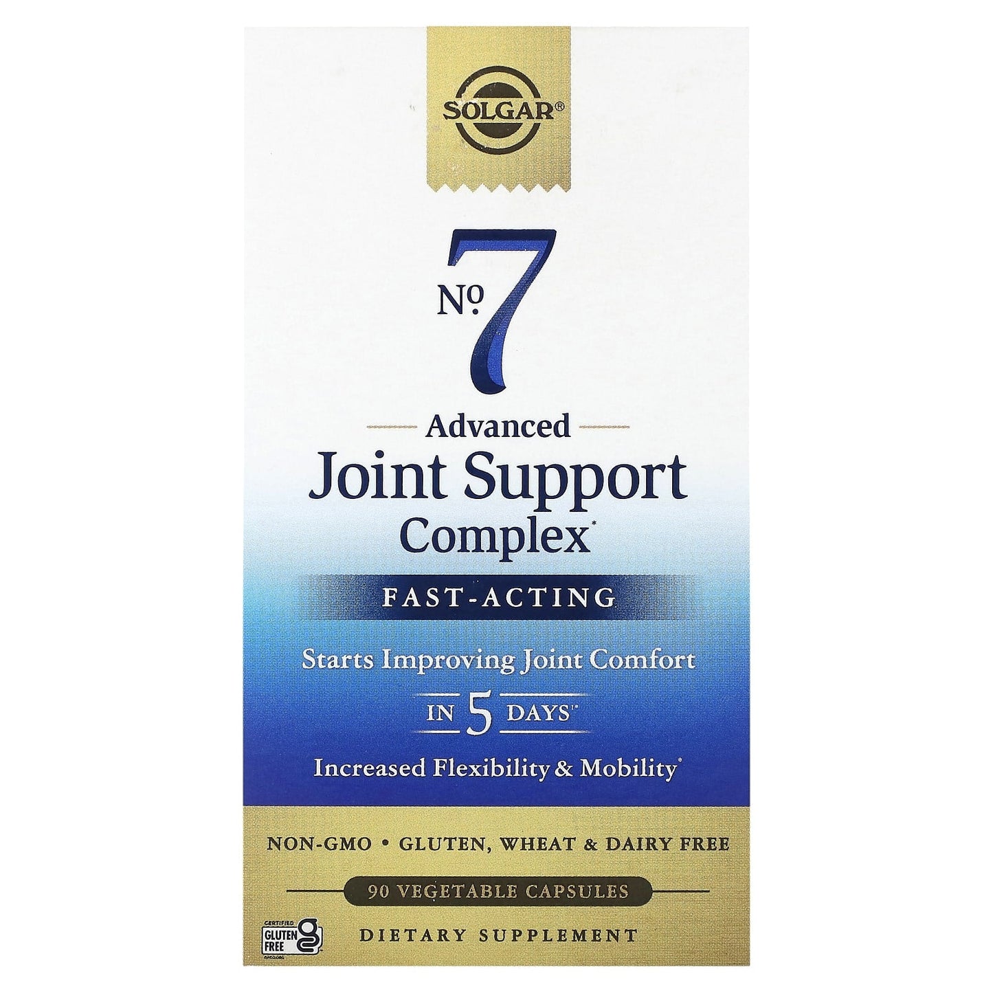 Solgar, No. 7, Advanced Joint Support Complex, 90 Vegetable Capsules - Image 1