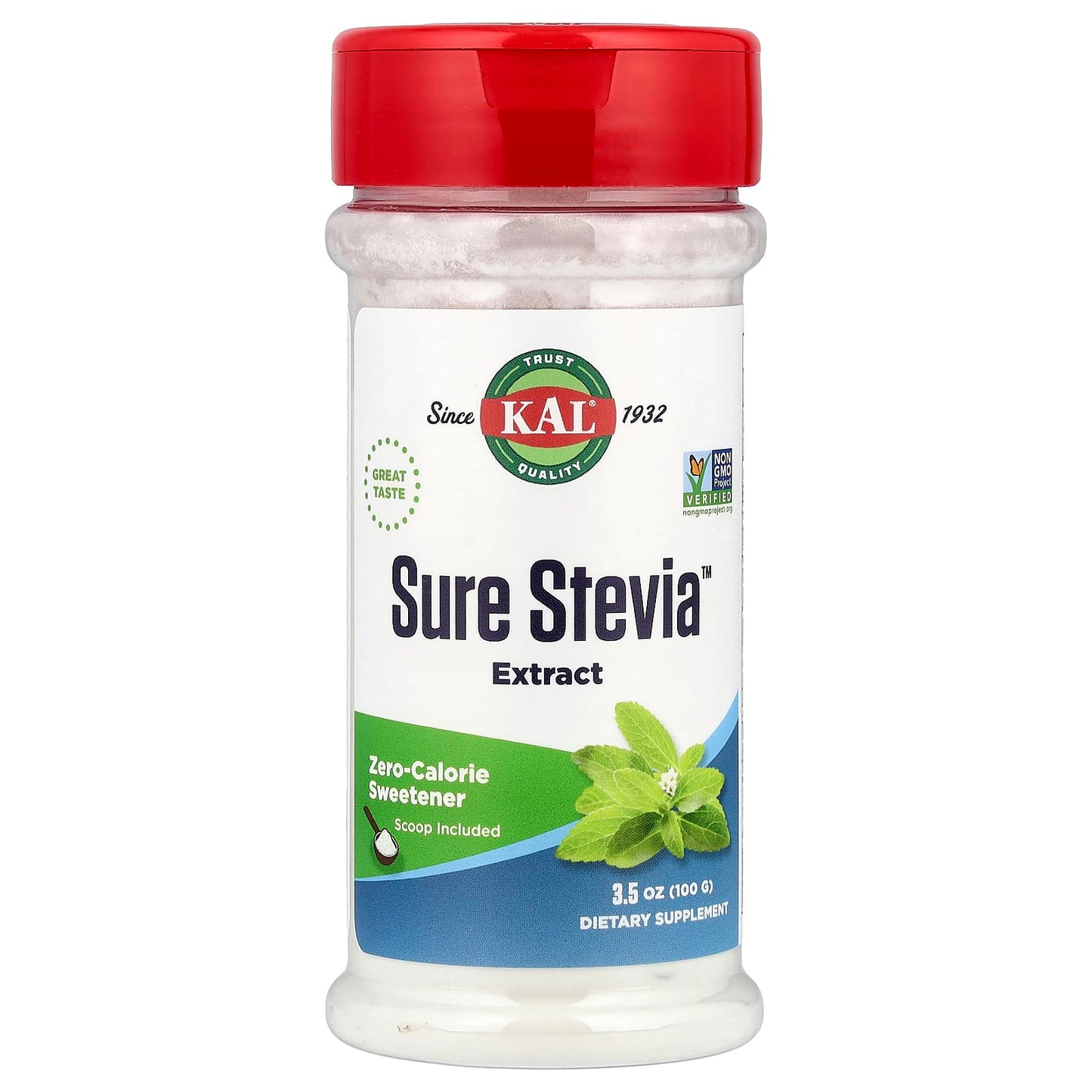 KAL, Sure Stevia™ Extract, 3.5 oz (100 g) - Image 1