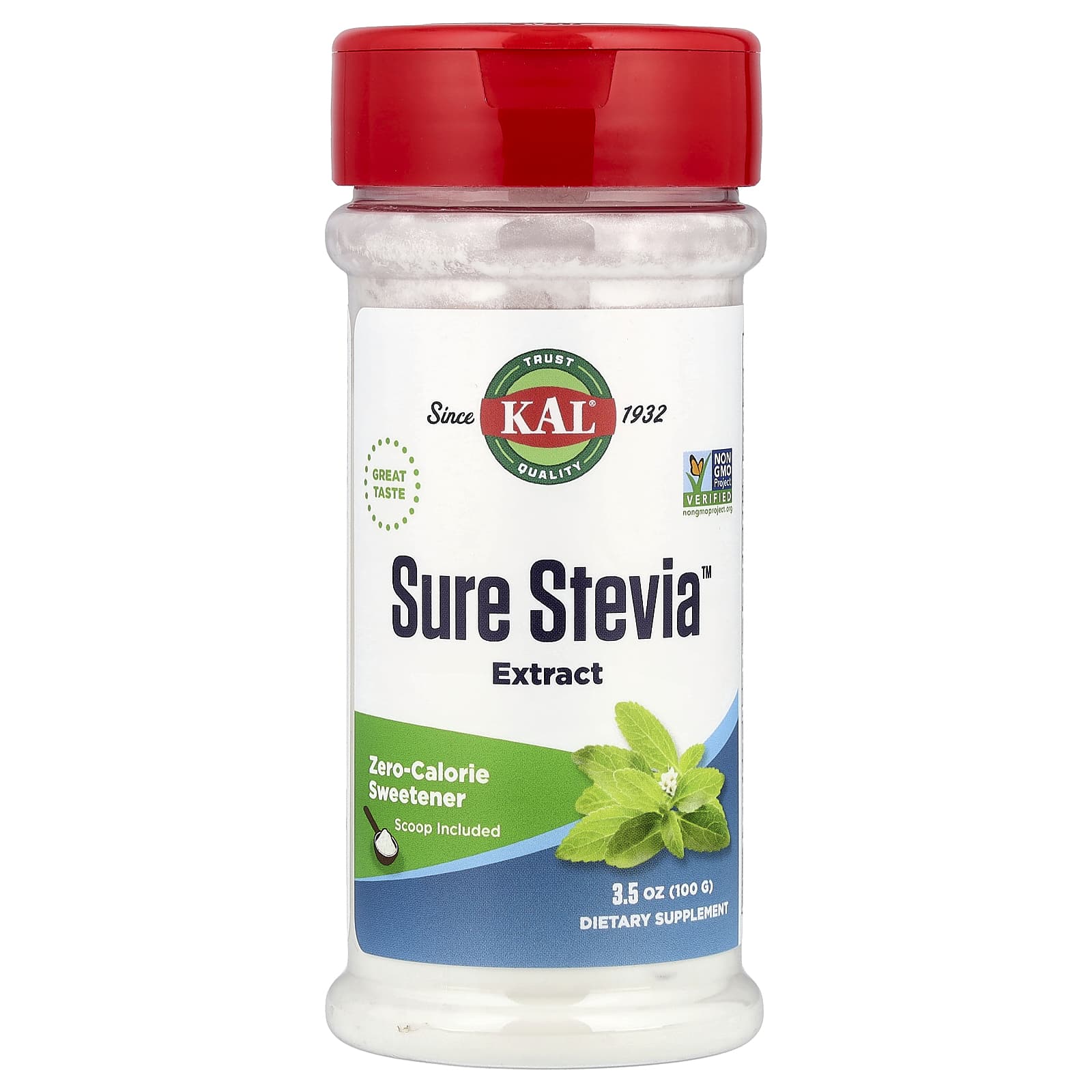 KAL, Sure Stevia™ Extract, 3.5 oz (100 g) - Image 1