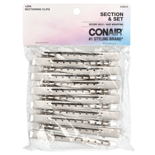 Conair Hair Styling Clips 12-Pack for Secure Hold & Versatile Use - Image 1