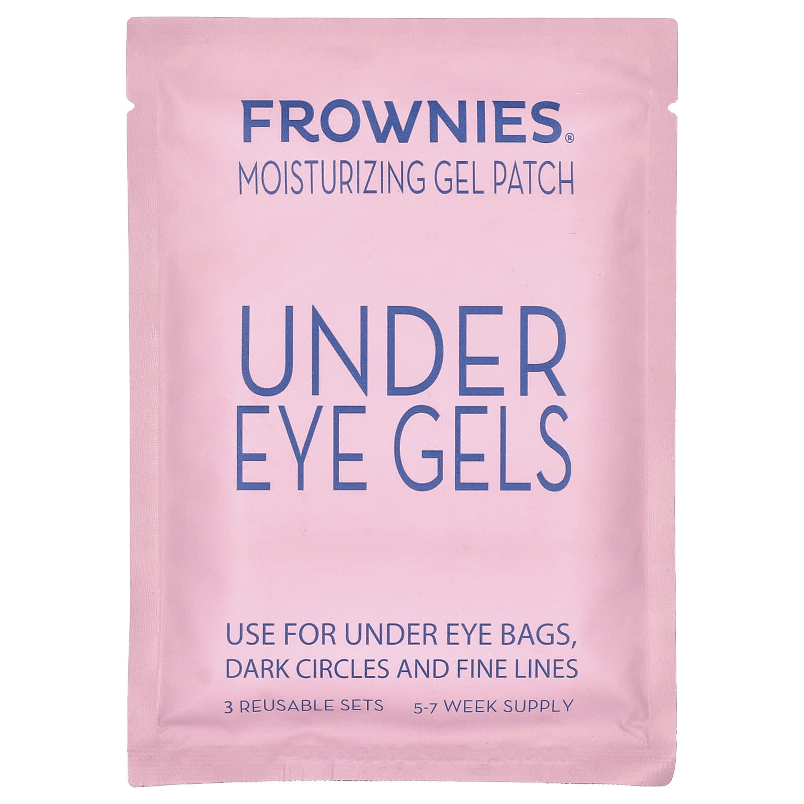 Frownies Under Eye Gels, 3 Reusable Sets for Dark Circles & Puffiness - Image 1