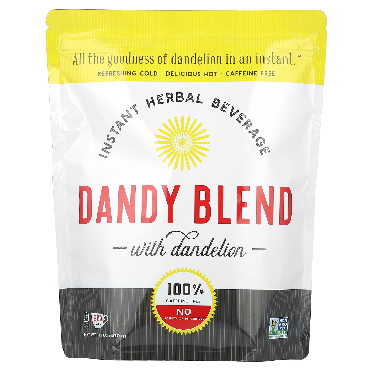 Caffeine-Free Dandy Blend Herbal Beverage, 14.1 oz (400g) - Rich & Smooth - Image 1