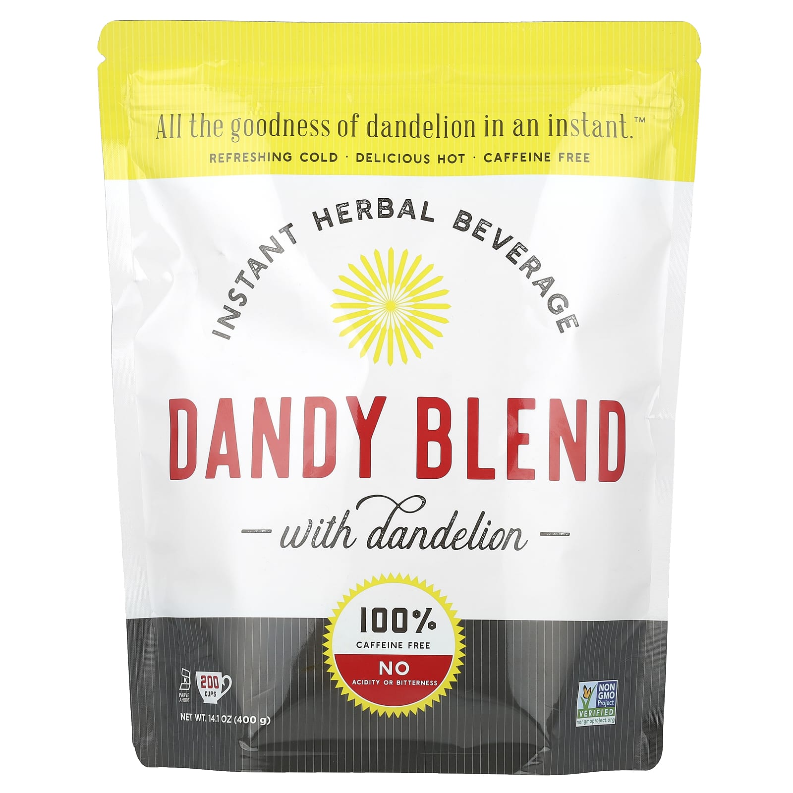 Caffeine-Free Dandy Blend Herbal Beverage, 14.1 oz (400g) - Rich & Smooth - Image 1