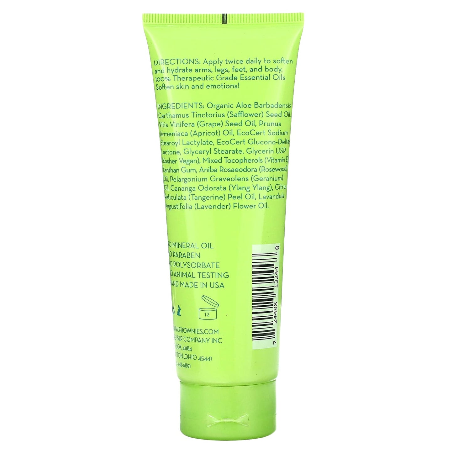Organic Daily Body Lotion with Essential Oils, 4 oz (118 ml) - Image 2