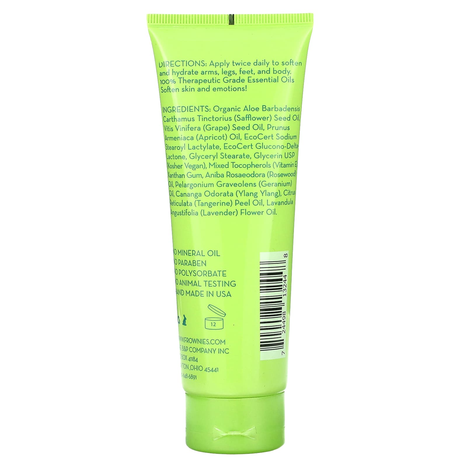 Organic Daily Body Lotion with Essential Oils, 4 oz (118 ml) - Image 2