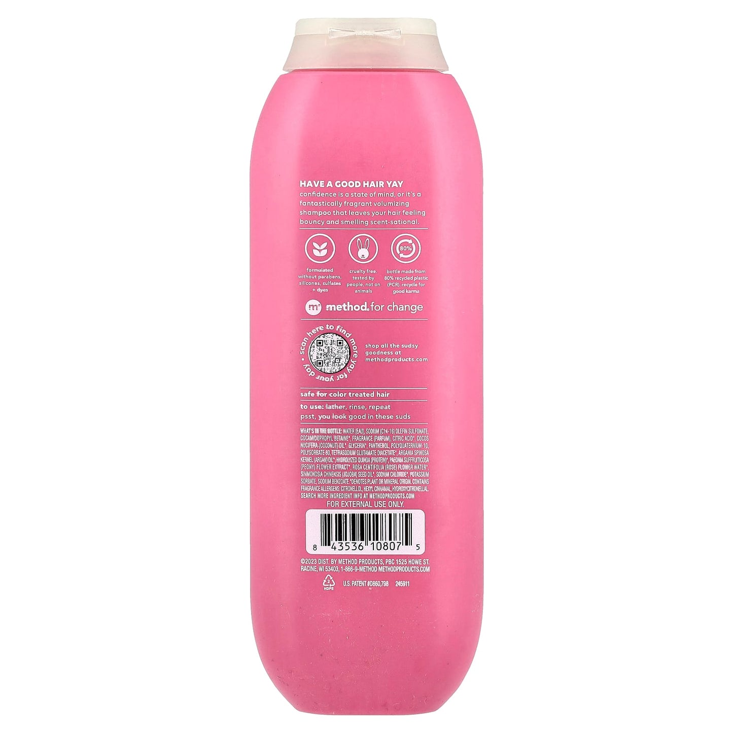 Method, Volumizing Shampoo, Pure Peace, 14 fl oz (414 ml) - Image 2