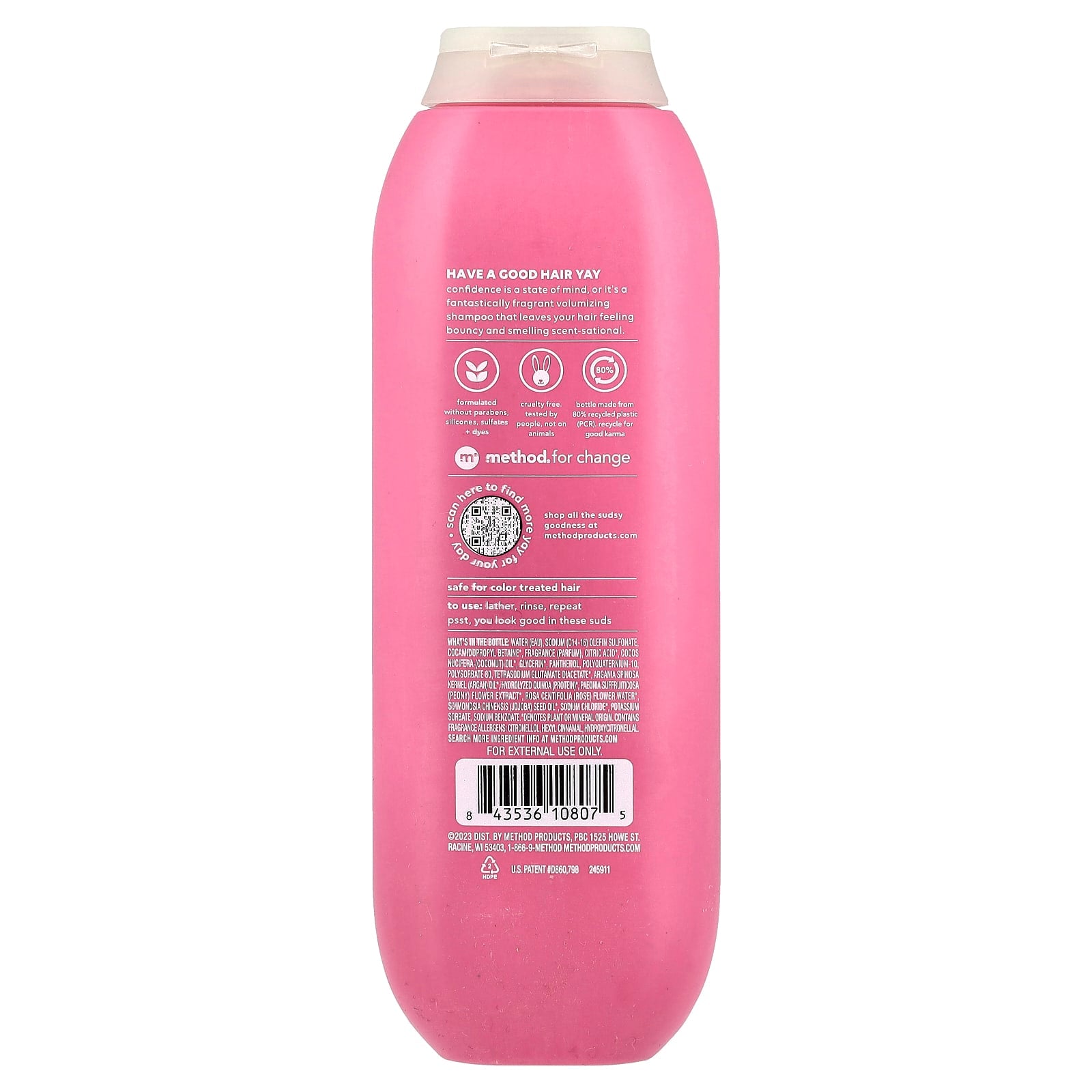 Method, Volumizing Shampoo, Pure Peace, 14 fl oz (414 ml) - Image 2