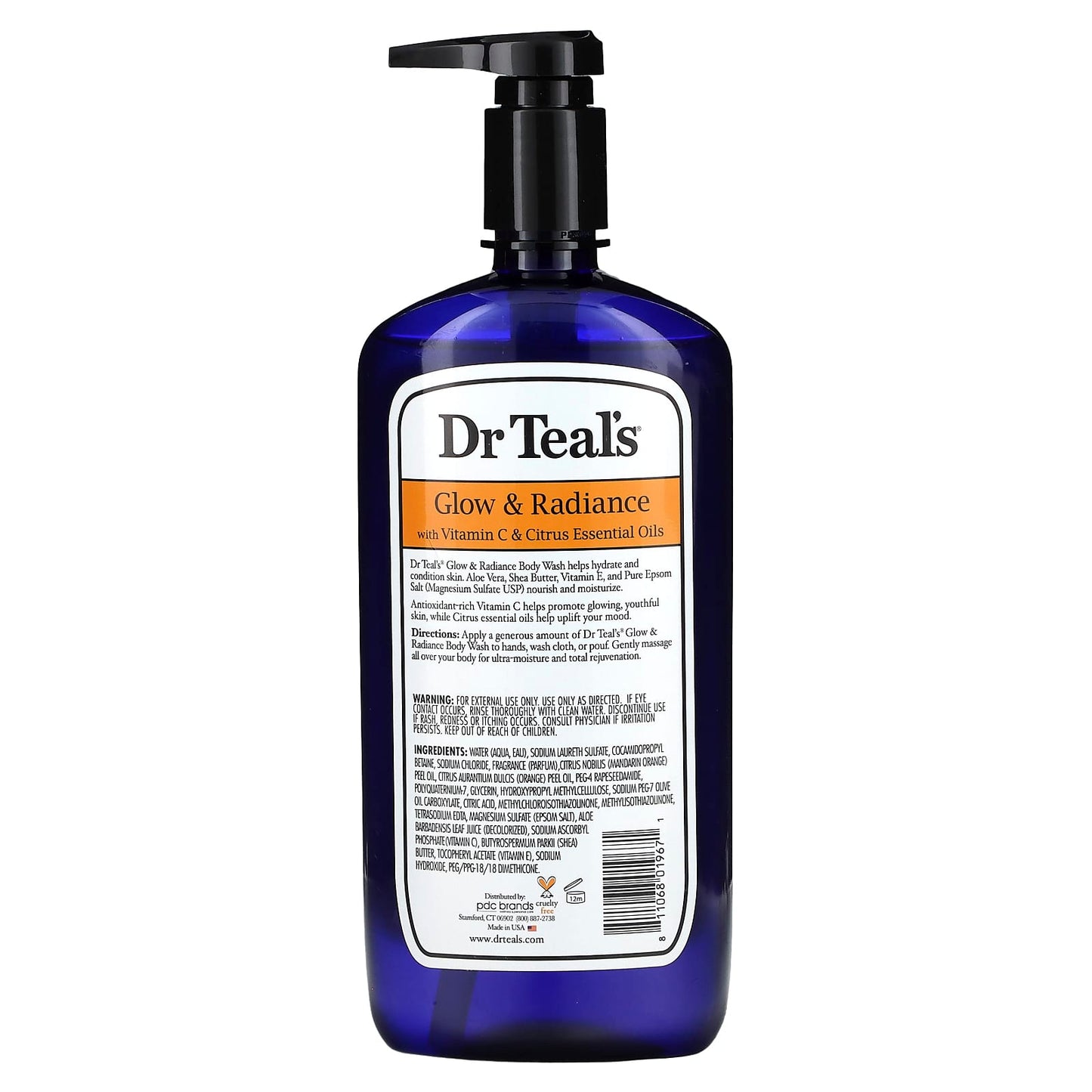 Dr. Teal's Glow & Radiance Body Wash with Epsom Salt & Vitamin C - 24 fl oz - Image 2