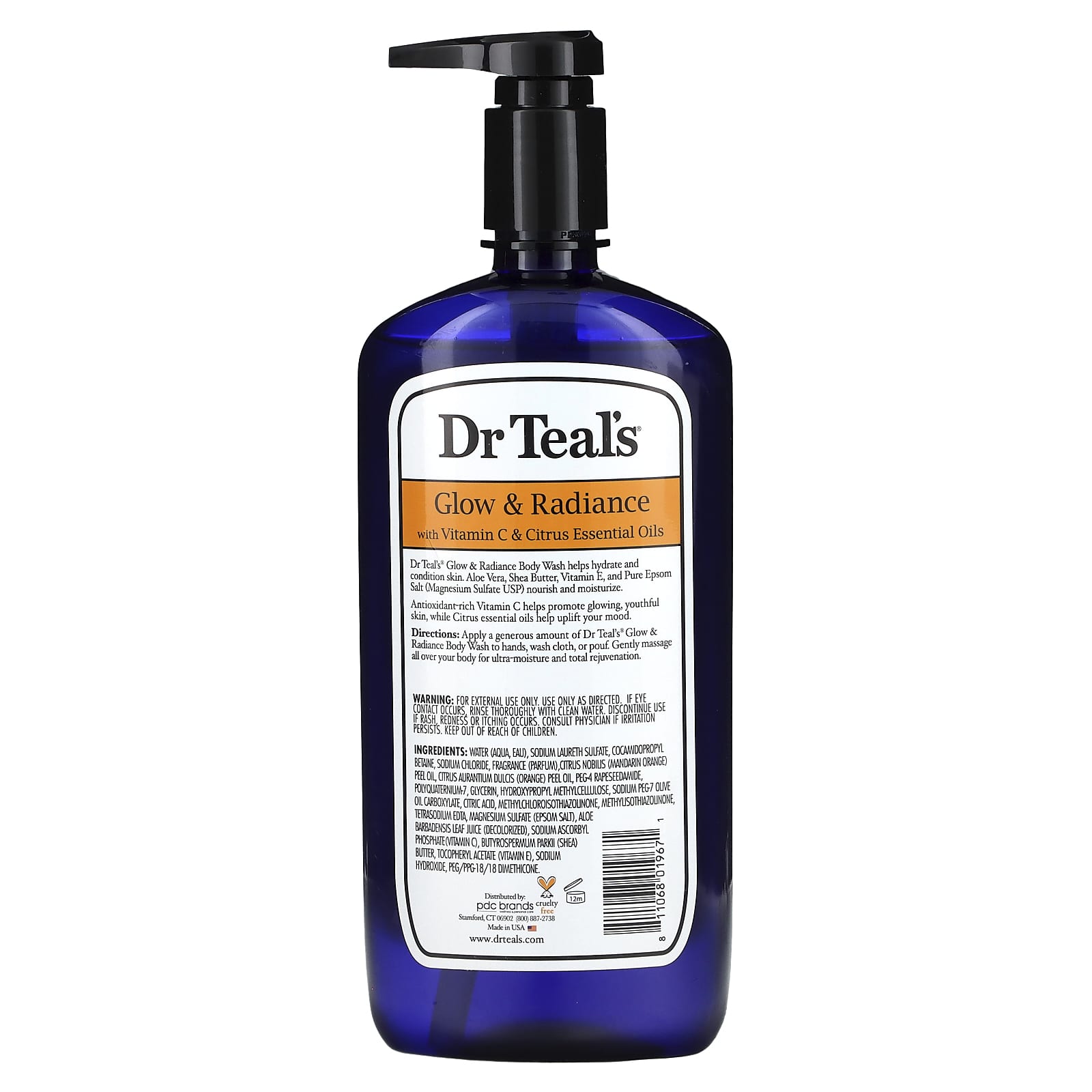 Dr. Teal's Glow & Radiance Body Wash with Epsom Salt & Vitamin C - 24 fl oz - Image 2