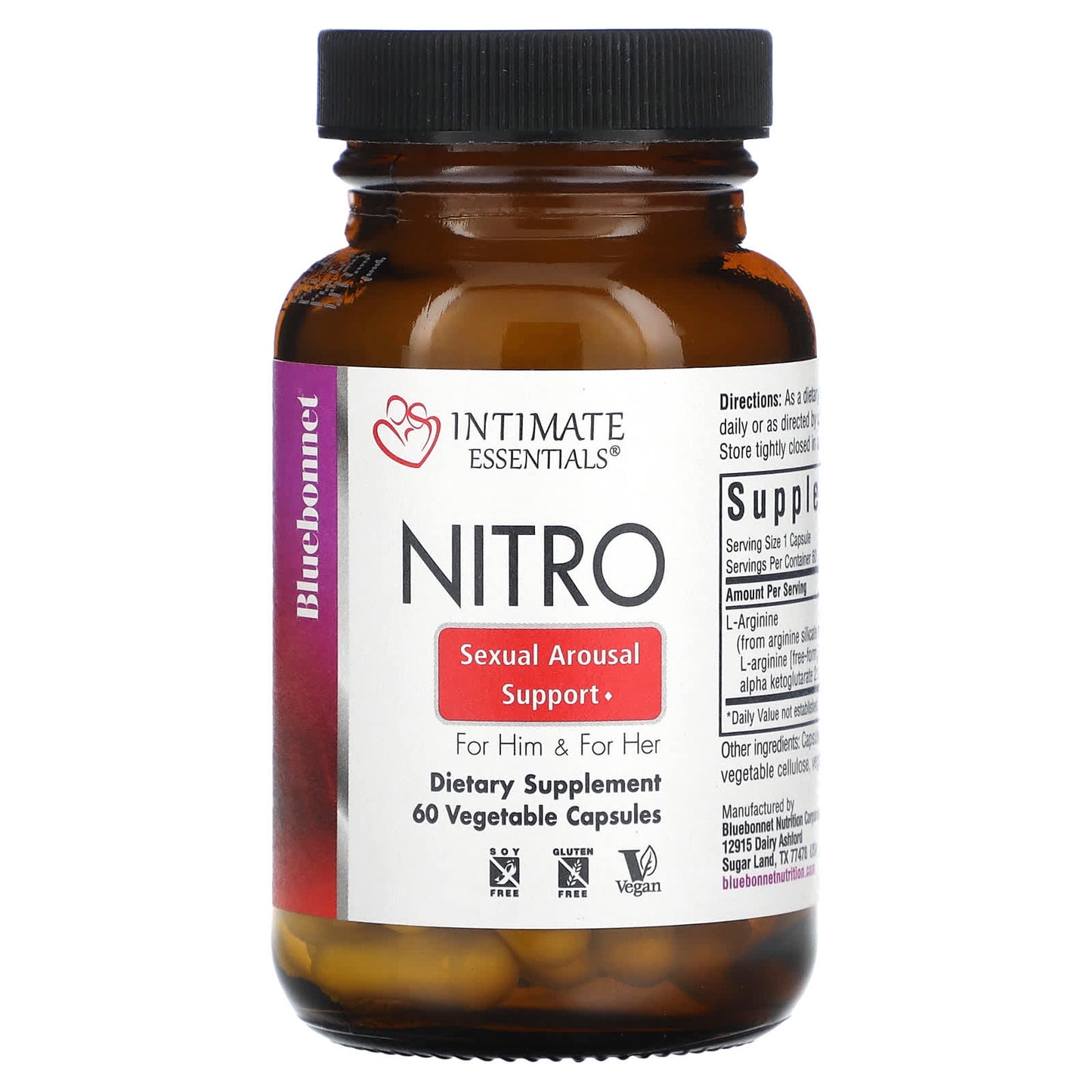 Bluebonnet Nitro for Him & Her - 60 Veg Capsules 300mg - Image 1