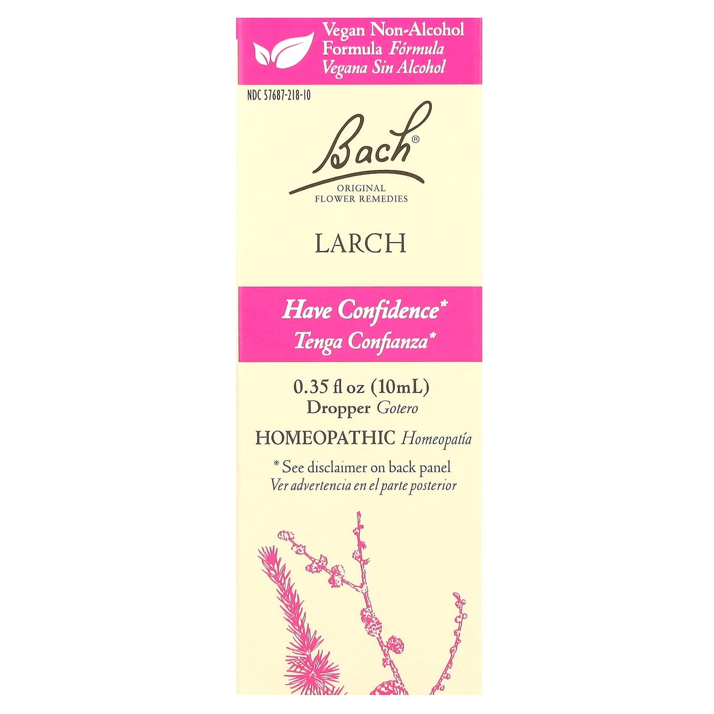 Boost Confidence with Bach's Larch Flower Remedy - 0.35 fl oz - Image 1