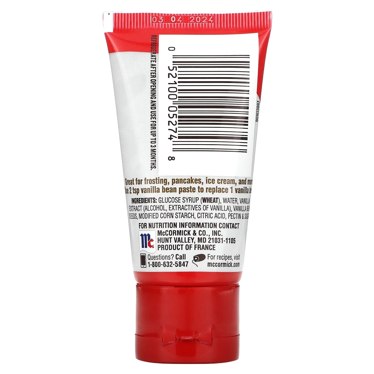 McCormick, Vanilla Bean Paste, 1.98 oz (56 g) - Image 2